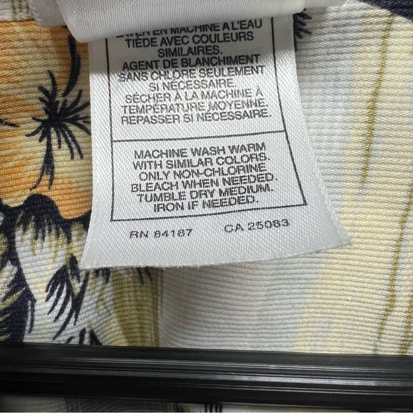 Walt Disney World Button Up Shirt Men XL Hawaiian Tropical Palm Trees Beach Boat - Picture 5 of 7